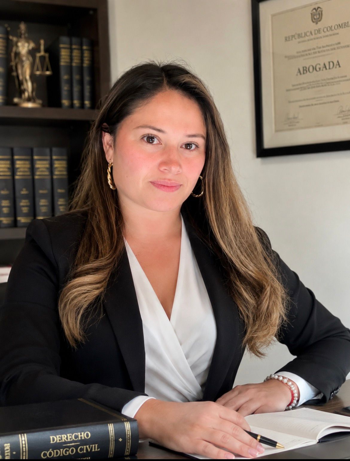 Francy Amado en su consultorio